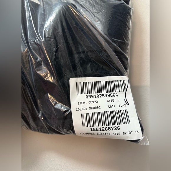 NWT! J.Crew $168 Foldover sweater midi skirt merino wool blend. Large #CE972 - Picture 4 of 4